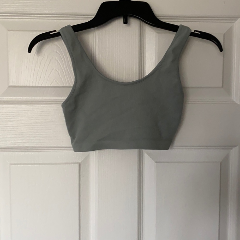 American Eagle Seamless Ribbed Crop Tank Top